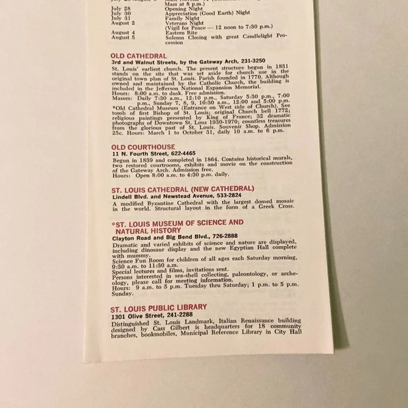 Vintage Summer 1971 Surprising St Louis Missouri Brochure Pamphlet Souvenir - Picture 4 of 13